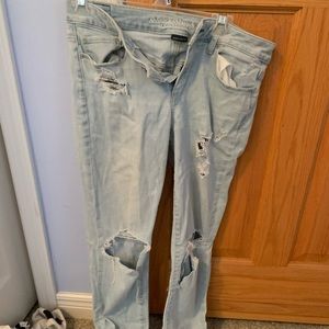 American eagle skinny ripped  jeans